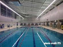 sports facility wall absorbing lining swimming pool