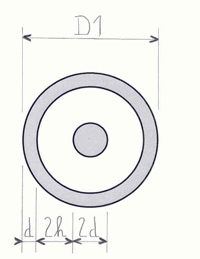 Silencer with a circular cross-section: with pod (e.g. dissipative stage of a muffler)